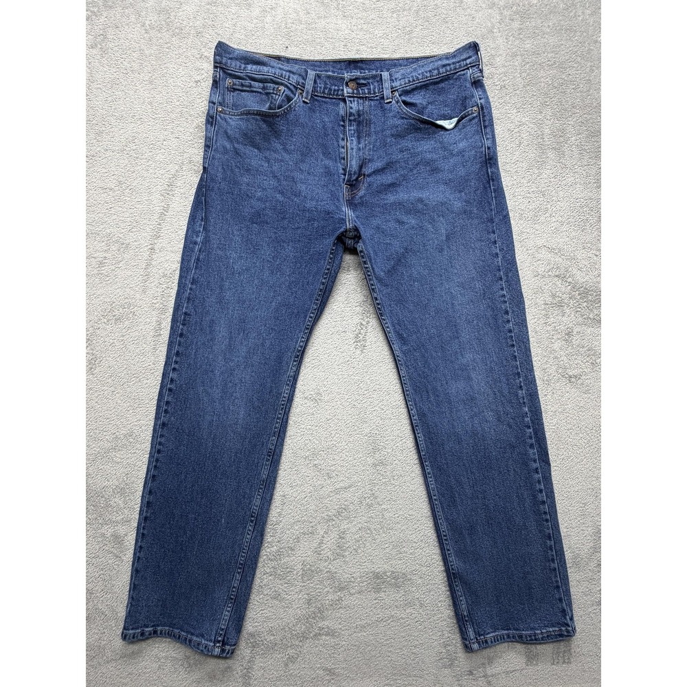 Levis 505 Jeans Mens Measured 37x30 Blue Regular Fit Straight Leg‎ Medium Wash
